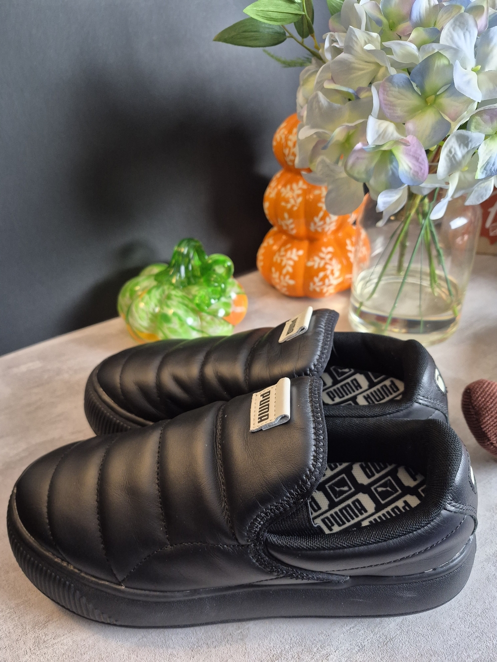 PUMA Slip-On Quilted Black Men's Sneakers